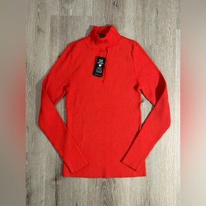 NWT INC International Concepts Long Sleeve Sweater / Size L / Coral Orange